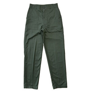Vintage Army Fatigue Pants 29 Green Military OG 507 Sateen 80s Workwear
